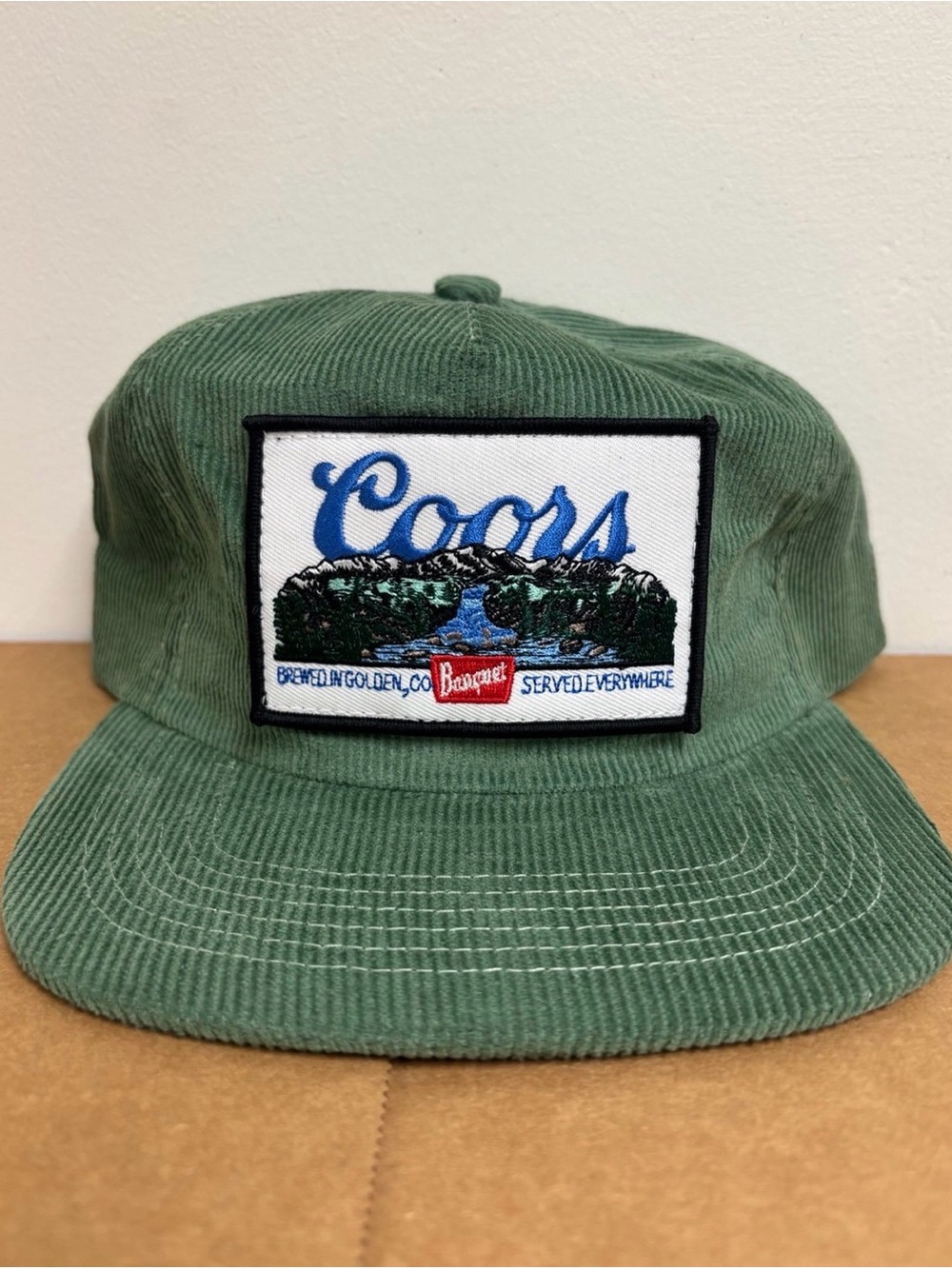 New Embroidered Coors Patch Corduroy Snapback